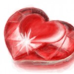 рисунок рубиновое сердце