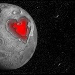 рисунок  в контакте сердце на луне
