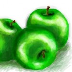 рисунок яблоки