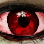 рисунок красный глаз