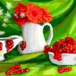 рисунки в контакте цветы и ягоды